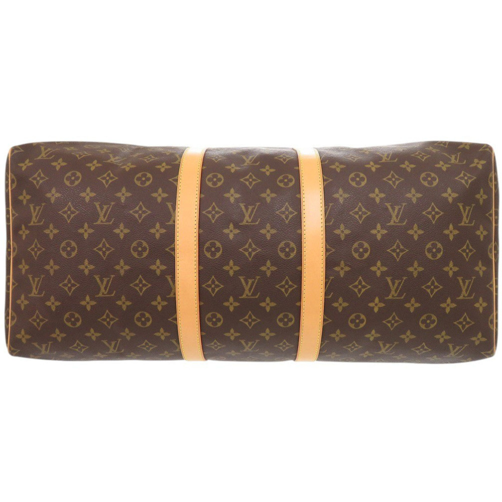 LOUIS VUITTON Brown Monogram Keepall 55 Boston Bag - Picture 3 of 10
